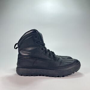 Nike Woodside 2 ACG Triple Black High Top Winter Boots 525393-090 Men's Size 7.5